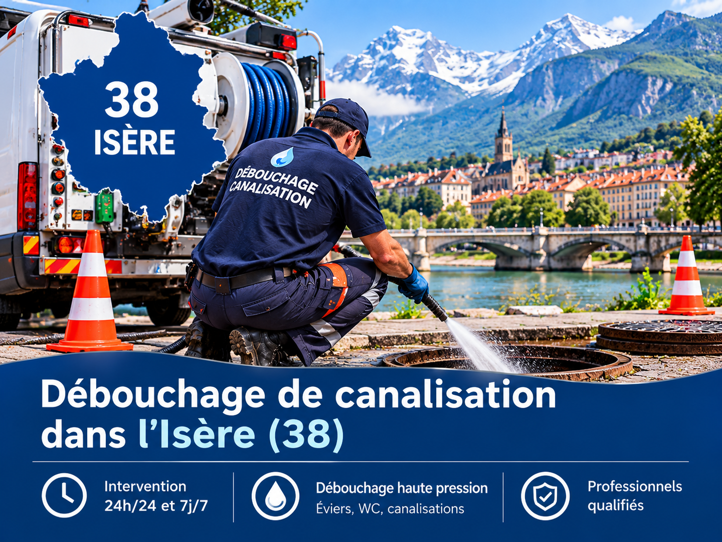 Débouchage de canalisation en Isère (38) - France ADPT
