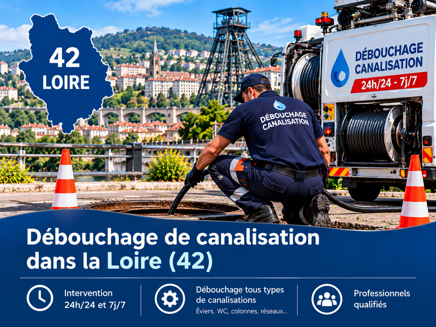 Débouchage de canalisation à Saint-Étienne et dans la Loire (42) - France ADPT