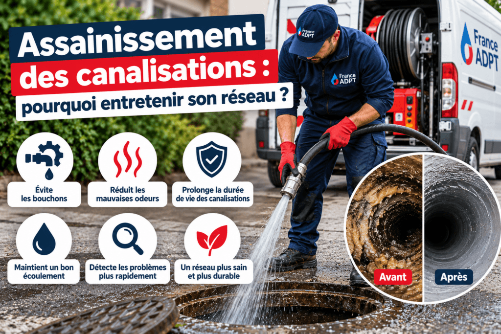 Assainissement des canalisations : pourquoi entretenir son réseau ?