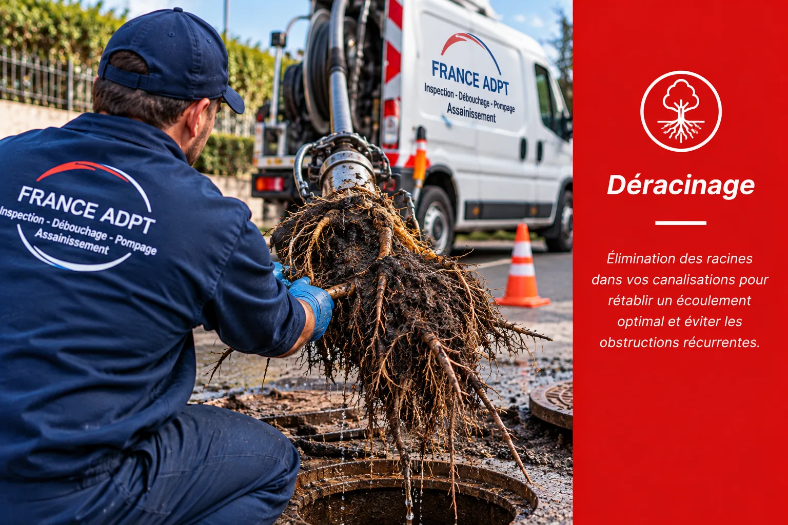 Coupe racine et débouchage de canalisation en Rhône-Alpes